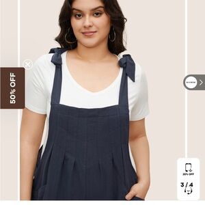 Bloom Chic Rust Orange Women's Wide-Leg Jumpsuit Sz 22-24